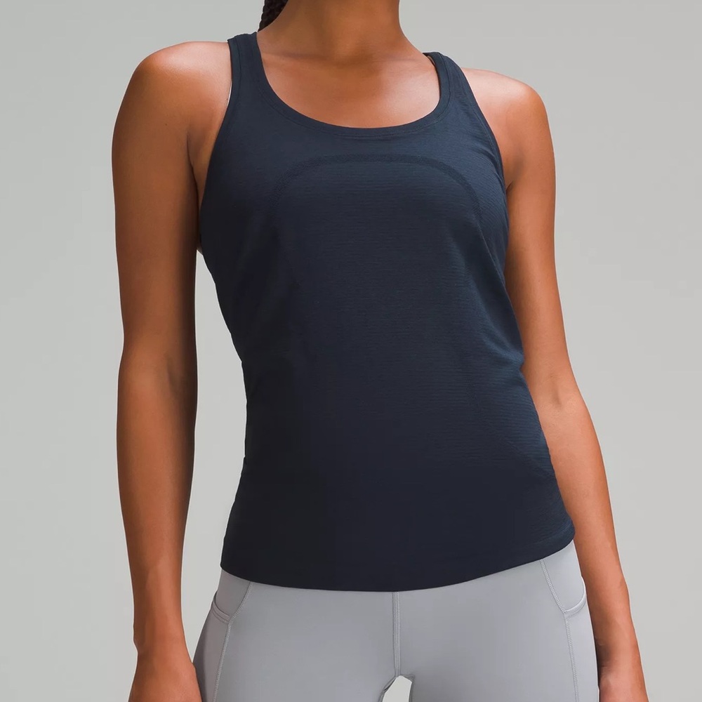 Lululemon Racerback Tank Top Size  8| Navy Blue | Workout Athleisure